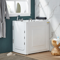 Grand bain à remous à jets profonds, baignoire intérieure, spa, acrylique