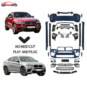 Kit de Carrocería para <span class=keywords><strong>BMW</strong></span> <span class=keywords><strong>X6</strong></span> F16 2013-2018 XDrive30i 35i 50i 30d <span class=keywords><strong>40d</strong></span>, Conversión de Carrocería de Baja a Alta Gama, Estilo X6M, Piezas de Tuning - Product Image 1