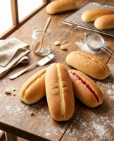 Machine de découpe et de remplissage de crème à haute capacité ADMF pour croissants, pains sandwichs et équipement de boulangerie