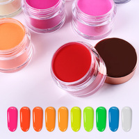 Poudre acrylique colorée pour ongles à marque privée en gros avec monomère liquide pour ongles