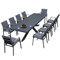 OSMEN Millet Table à manger en alun Table de restaurant Mobilier d'extérieur