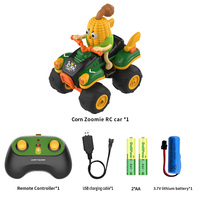 Voiture télécommandée 2,4 GHz 4 canaux Y06 Mini RC électrique, jouet de route en forme de maïs lumineux, prêt à rouler, intérieur-extérieur, pour enfants
