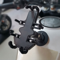 Soporte para teléfono celular N-star, soporte para teléfono con adhesivo para visera solar, soporte para teléfono móvil con pegamento para tablero de coche, soporte para teléfono para motocicleta
