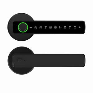Serrure de porte intelligente M5 Tuya BLE avec empreinte digitale, serrure électronique numérique avec mot de passe/clé/carte IC/déverrouillage par application <span class=keywords><strong>Smartlife</strong></span>/Tuya - Product Image 1