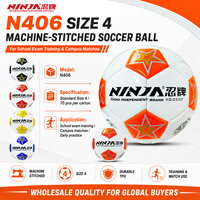 Ballon de football en TPU cousu à la machine, taille 4, avec vessie en fil tressé pour l'entraînement