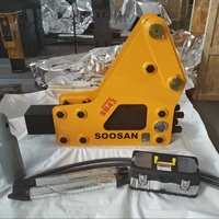 Marteau brise-roche hydraulique latéral robuste pour SB 43, 5-12 tonnes, diamètre de la pointe de 75 mm, boîte de vitesses, pour l'exploitation minière