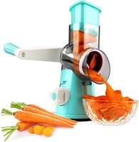 3 In 1 Groente Mandoline Slicer Swift Roterende Trommel Rasp Moer Shredder Veggie Cutter Dunschiller Spiralizer Kaas Chopper