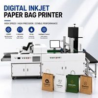 Nouvelle imprimante jet d'encre UV automatique haute résolution 1200 dpi pour papier, avec sac de transport Ethernet pour papier kraft brun et blanc