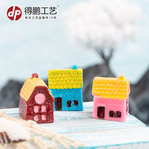 Dp <b>Miniature</b> Resin Houses Model Decor Home Decoration Artistic Craft Desktop Ornament - Product Image 3