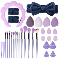 Ensemble de pinceaux de maquillage professionnels personnalisés en usine, 13 pièces, poils en laine, forme carrée, ensemble complet