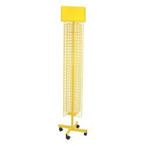 Exhibidor Giratorio de Acero y Hierro con Ruedas para Joyería y Ropa, Exhibición en Tiendas - Product Image 1