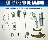 TW Yepyeni Kampana Fren Tamir Kiti F-250/F-350 1998 ve VW Microbus 86-96-KT-304 Tekerlek Fren Pabuçları Sol Taraf