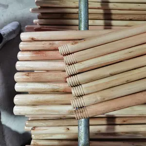Fornitori all'ingrosso fabbriche cinesi a basso prezzo con manico per mocio Design verniciato bastone di legno