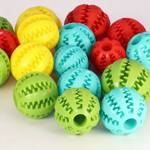 Jouets distributeurs de friandises pour animaux de compagnie, jouets durables en caoutchouc pour nettoyer les <span class=keywords><strong>dents</strong></span> <span class=keywords><strong>des</strong></span> chiots, balles à friandises pour <span class=keywords><strong>chien</strong></span> anti-ennui - Product Image 6