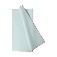 Papier d'emballage pour fleurs en plastique imperméable à bord doré, fournitures pour fleuristes, vente chaude