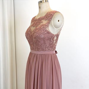 TEENYEE 2023 Design Appliques V-Back Dentelle Robes Femmes Fête De Mariage <span class=keywords><strong>Nude</strong></span> Rose <span class=keywords><strong>Robe</strong></span> De <span class=keywords><strong>Demoiselle</strong></span> <span class=keywords><strong>D</strong></span>'<span class=keywords><strong>honneur</strong></span> <span class=keywords><strong>Robe</strong></span> Formelle Pour Les Femmes - Product Image 6