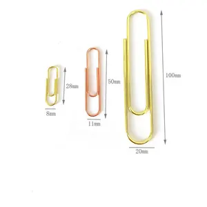 28MM Metall Runde Papier-Dokumentenklammern Großpackung Roségold Farbe LM Marke Modell <span class=keywords><strong>LM005</strong></span> - Product Image 2