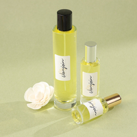 Botol Parfum Kaca Silinder Bening 20ml/35ml/110ml Laris Manis, Semprotan Halus, Tutup Ulir, Logo Custom, Krim Perawatan Kulit