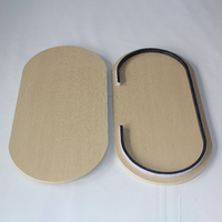 Panneau composite en bois haute densité pour affichage publicitaire, avec fixation velcro, panneau de protection creux, table de promotion pour salon professionnel