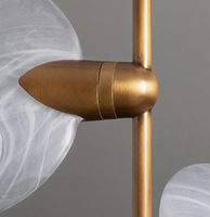 Lampe de sol en travertin, verre artisanal, luminaires de sol à intensité variable pour la maison, la chambre à coucher, le salon, pour hôtel, éclairage décoratif personnalisé