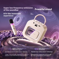 Kinglucky K26 Altavoz Karaoke Inalámbrico Portátil de 10W con Pantalla Pixel BT5.3, de Fábrica OEM, para Regalos Infantiles y Entretenimiento en el Hogar