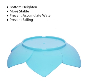 Eco Friendly Silicone Lotus Flower Shaped Bathroom Silicone <strong>Soap</strong> Holder Case Box Travel <strong>Soap</strong> <strong>Dish</strong> <strong>With</strong> <strong>Drain</strong> - Product Image 5