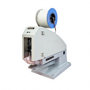 Máquina grapadora neumática industrial sin cuchillas, grapadora automática de aguja variable con PLC para embalaje de cartón y madera - Product Image 1