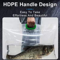 Sac de transport d'oxygène pour fruits de mer imprimé sur mesure, pochette en plastique multi-usages pour l'emballage de poissons, crevettes et homards vivants