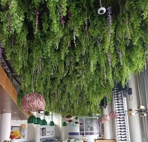 Vv351 Piante Artificiali Personalizzate da Appendere al <span class=keywords><strong>Soffitto</strong></span>, Fiori e Piante Artificiali per Matrimoni, Caffetterie, Saloni, Ristoranti - Product Image 1