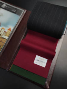 ผ้าขนสัตว์45% 25% โพลีเอสเตอร์27% ผ้าลินิน3% เส้นใยเหนียวกรัม/เมตร330สีสันสดใสทันสมัยชุดสูทวันหยุด25% ผ้าขนสัตว์25% โพลีเอสเตอร์ - Product Image 6