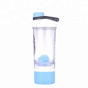 600ml Eco Friendly BPA Free <strong>Wholesale</strong> Smart Custom Logo Plastic <strong>Shaker</strong> Protein Bottle for GYM with 304 Steel Mixing <strong>Ball</strong> - Product Image 5