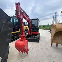 Miniexcavadora Hidráulica Usada Kubota U35 de 3.5 Toneladas, Compacta y Flexible, con Cabina Climatizada para Hogar y Granja