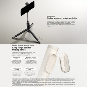 Original para <span class=keywords><strong>Xiaomi</strong></span> Zoom Stand <span class=keywords><strong>Selfie</strong></span> Stick 2 <span class=keywords><strong>con</strong></span> BT Zoom Control remoto trípode aleación <span class=keywords><strong>de</strong></span> aluminio portátil estiramiento <span class=keywords><strong>Selfie</strong></span> Stick - Product Image 4