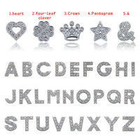 Collier de chien personnalisé avec nom Diy lettre coulissante Diamante Bling chien chat collier pour animaux de compagnie breloques en cuir PU