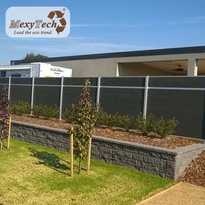 Poteau en aluminium bois composite décoratif balcon gril conception panneaux en gros mur clôture - Product Image 2