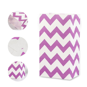 Bolsas de Papel Biodegradables Multicolores Impresas Personalizadas para Dulces, Recuerdos Ecológicos para Fiestas, Bolsas de Papel Impresas con Diseño de Palomitas de Maíz SOS - Product Image 2
