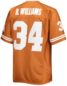 Destek özel dikişli erkek kadın çocuk kolej amerikan futbolu formaları Texas 34 Ricky Williams 20 Earl Campbell 10 genç