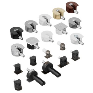 <b>Shelf</b> Support Plastic Iron Connector For Plywood Cabinet Furniture Easy Installation Modern Simple Design - Product Image 1