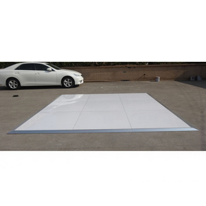 Instalación rápida de pista de baile de 1m x 1m, blanca y brillante, para fiestas y eventos. - Product Image 1