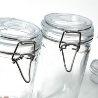 Bocaux en verre pour le stockage des grains de café de différentes tailles, récipients alimentaires en verre robustes avec couvercles à fermeture hermétique ou pour le stockage des collations, cadeaux