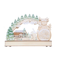 Elk 50cm arc semi-circulaire pont forme cerf Noël Village pont lumière décoration lumière LED