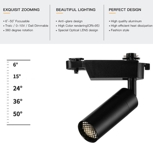 Modern Design Anti-Glare <strong>Rotation</strong> Smart LED <strong>Track</strong> Light <strong>Flexible</strong> Focusable Cob Chip for Restaurant Lighting New Aluminum Body - Product Image 4