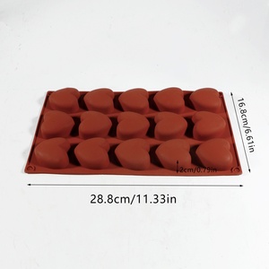 Molde de Silicona en Forma de Corazón 213 con 4 Cavidades, Muestra Gratuita de Fábrica para Hacer Jabón y Velas de Resina, Herramientas para Repostería - Product Image 6