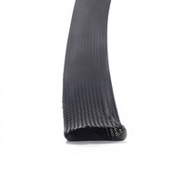 Manchon de câble tressé extensible en PET, protection flexible haute densité pour la gestion des câbles à la maison et au bureau