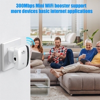 Repetidor WIFI de 300Mbps, amplificador remoto Wi-Fi 802.11N, amplificador de señal WiFi, red inalámbrica para el hogar/La Oficina