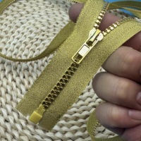 5 #   Fermeture éclair en résine à glissière ouverte dorée et argentée pour sacs, vêtements, chaussures, textiles de maison