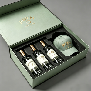 Custom Magnetic Liquor <strong>Gift</strong> Box With EVA Foam Insert Gold Foil Logo Rigid Paper Packaging Box for <strong>Tequila</strong> Wine Bottle <strong>Gift</strong> <strong>Set</strong> - Product Image 3
