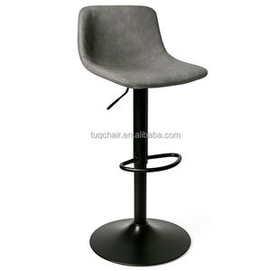 टक कुर्सी उच्च गुणवत्ता वाली nordic शैली की ऊंचाई-समायोज्य बैकरेस्ट-सुसज्जित वाणिज्यिक चमड़े के भोजन कुर्सियों और बार के लिए - Product Image 3