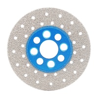 Disque de découpe et de meulage diamanté brasé sous vide industriel de 100 mm avec bride M14 OEM pour marbre, granit, quartz, pierre, béton