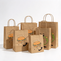 Petit sac cadeau en papier kraft personnalisé avec logo et fenêtre transparente pour bijoux